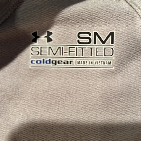 Greenwich Academy, GA embroidered under armor long sleeve compression half zip - Picture 2 of 6